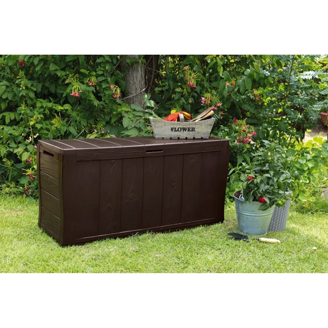 Keter Sherwood 270L Gartenbox Aufgewahrungsbox  braun