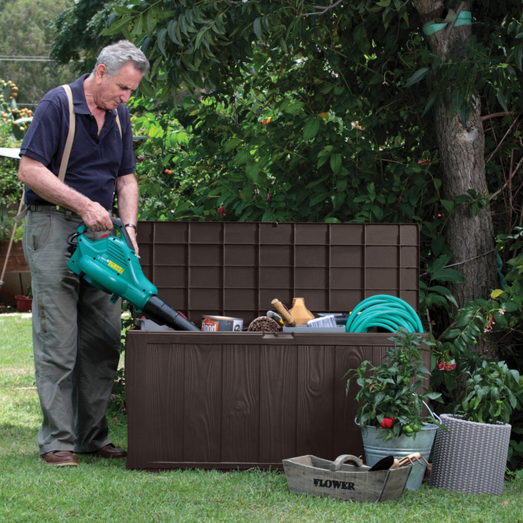 Keter Sherwood 270L Gartenbox Aufgewahrungsbox  braun