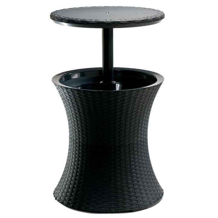 Kühlmöglichkeit Beistelltisch  Keter Cool Bar Rattan Anthrazit  Pacific Kühl-Bar 30L