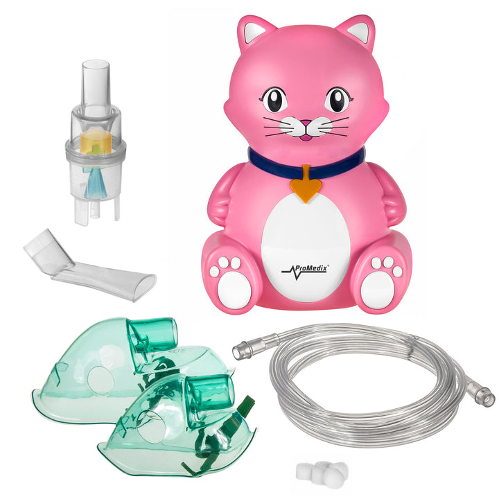 Inhaliergerät Katze Kinder Inhalator Aerosol Therapie Vernebler Inhalation Kompressor Aerosolvernebler Inhalationsgerät