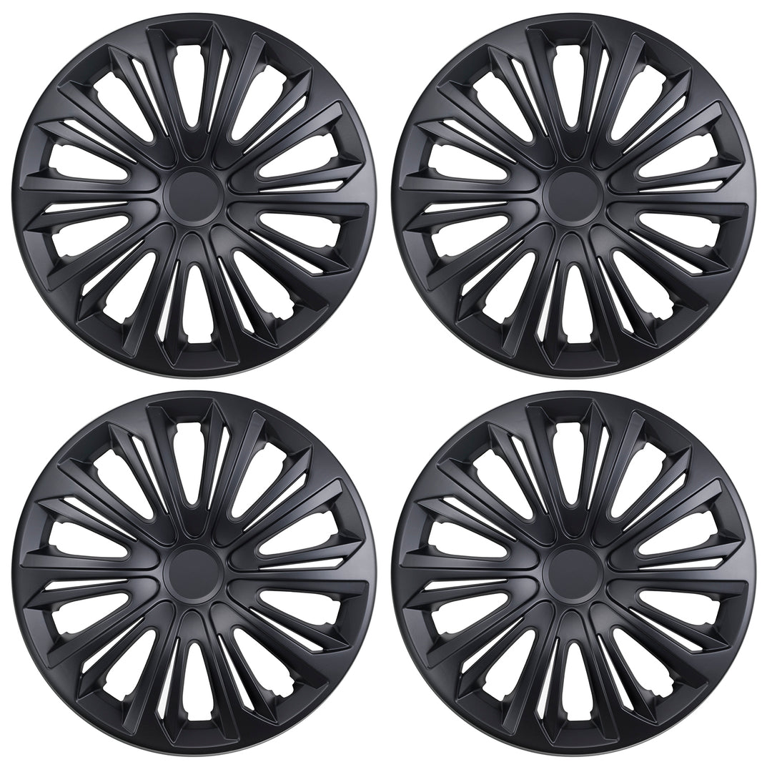 15" NRM STRONG schwarz matt Universal Radkappen 4 Stück