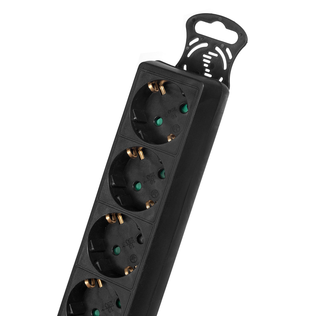 Maclean MCE227G Steckdosenleiste mit Schalter Mehrfach Steckdosen Stecker Leiste Kinderschutz Schuko 3500W (5-fach 5m)