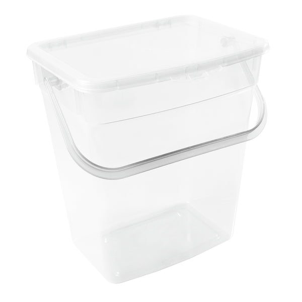 Waschpulver Aufbewahrungsbox mit Deckel Futterbehalter Behälter 6L Transparent