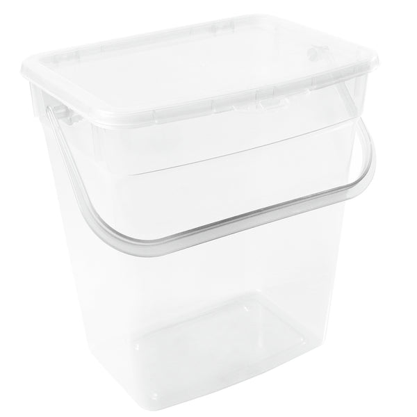 Waschpulver Aufbewahrungsbox mit Deckel Futterbehalter Behälter 10L Transparent