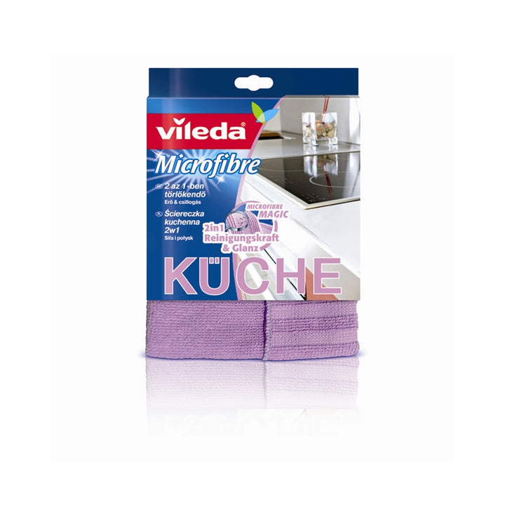 2 in 1 Mikrofasertuch mit Vileda Mikrofaser Küchentuch