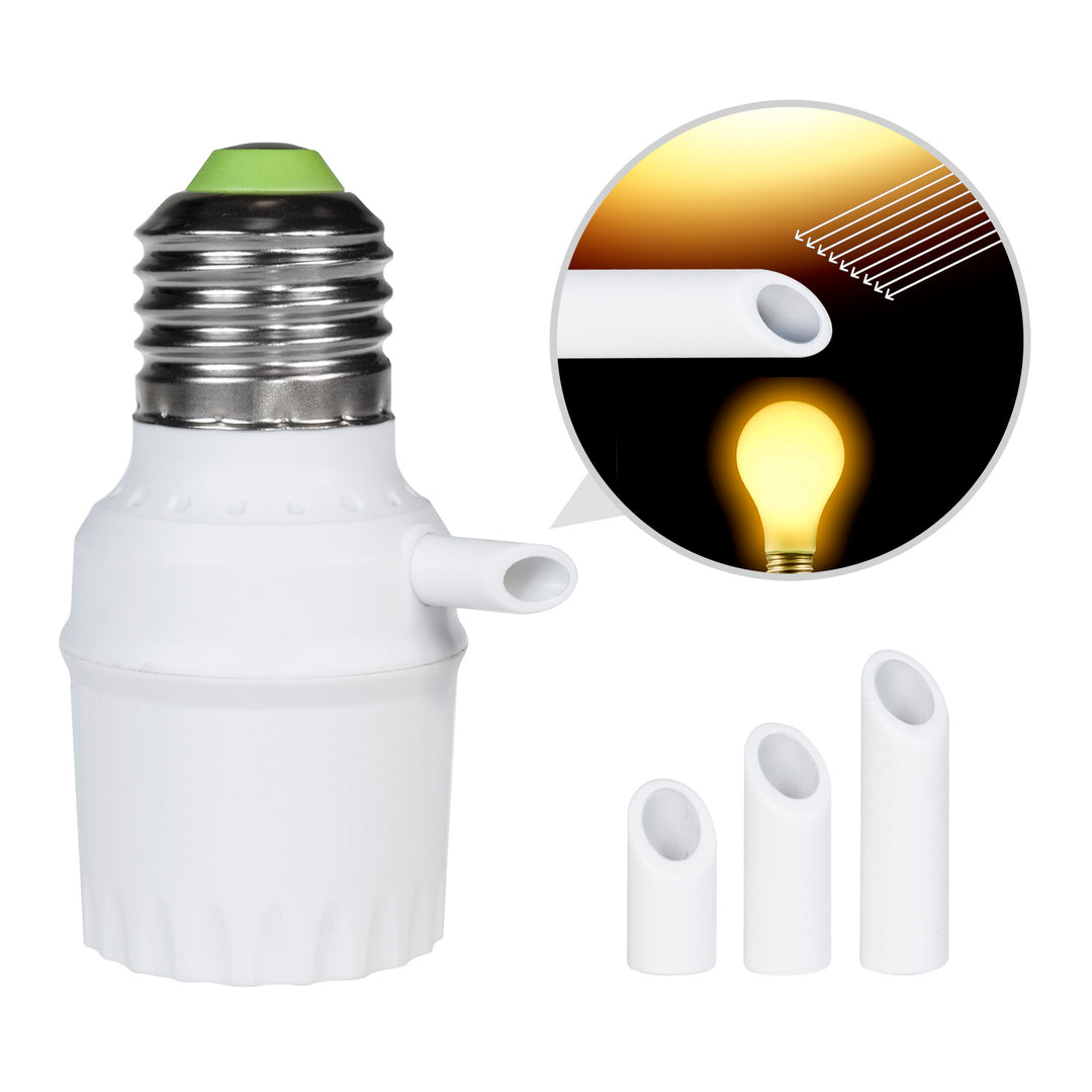 Glühbirnenfassung mit Geräuschsensor Maclean, E27 mit Geräuschsensor, max. 100 W, Bereich 30 dB – 90 dB, MCE232