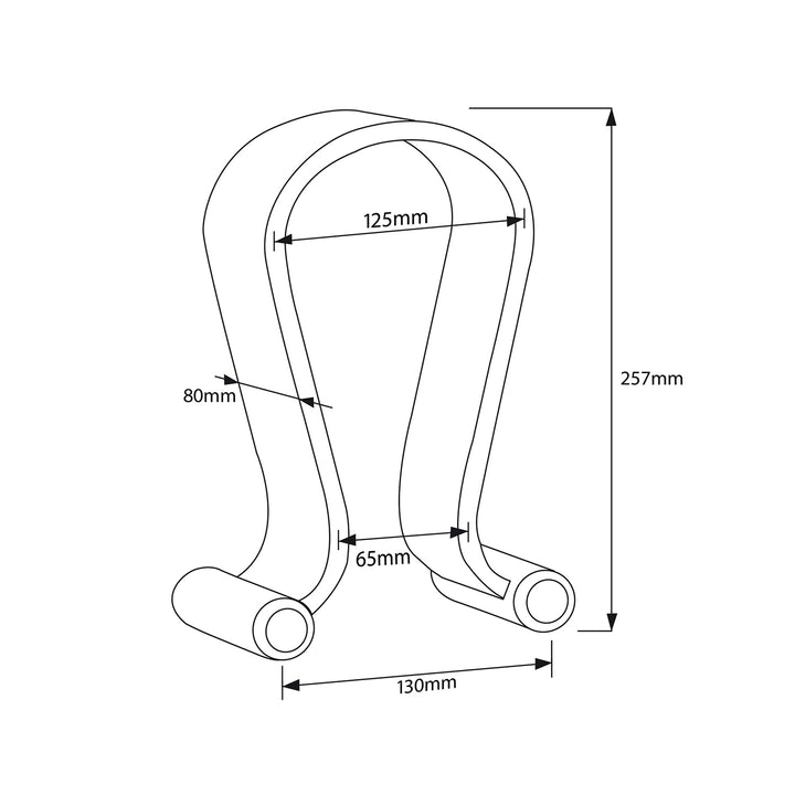 Universal Kopfhörerständer aus Holz Kopfhörerhalter Kopfhörer Ständer Halter Halterung Headset (Eiche)