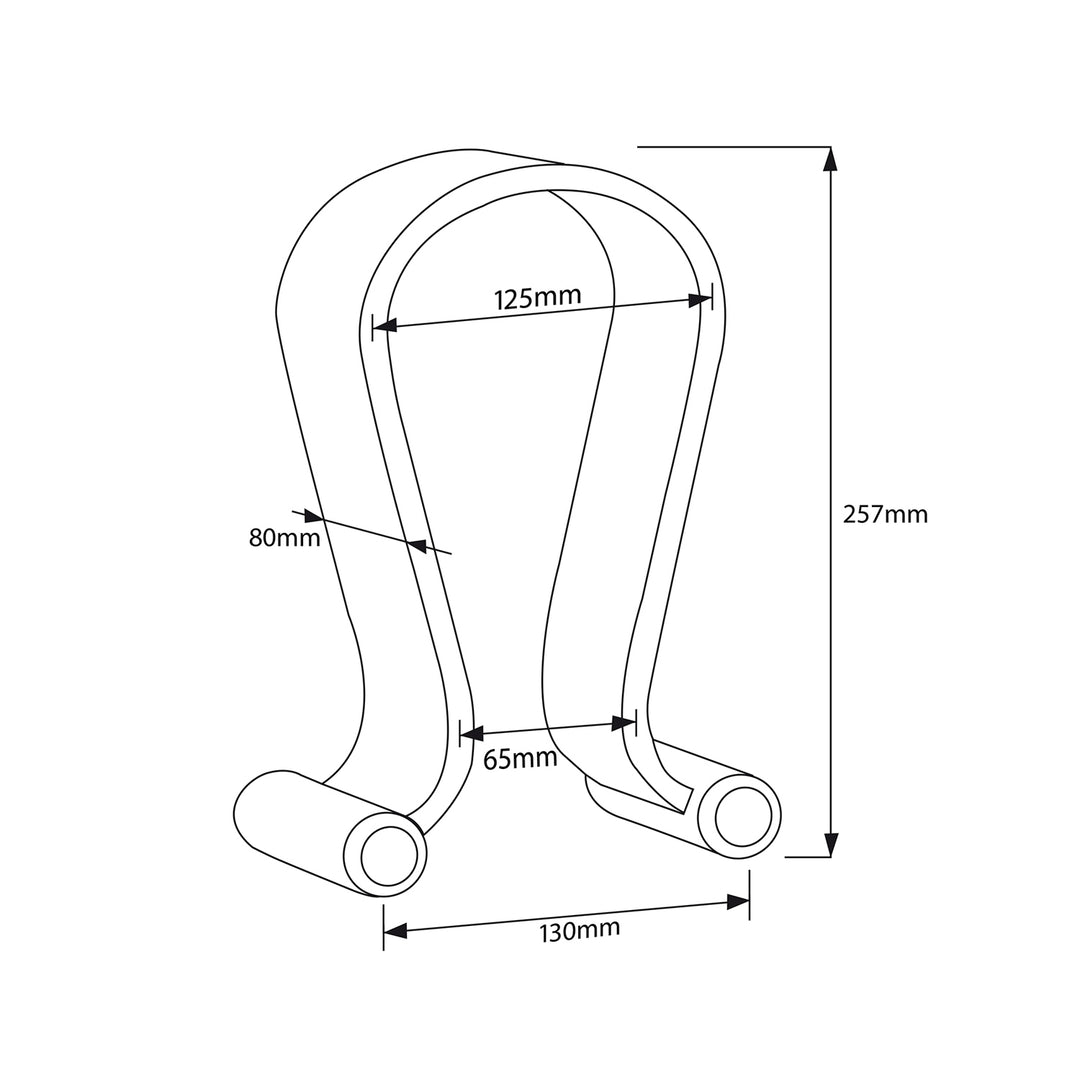 Universal Kopfhörerständer aus Holz Kopfhörerhalter Kopfhörer Ständer Halter Halterung Headset (Walnuss)