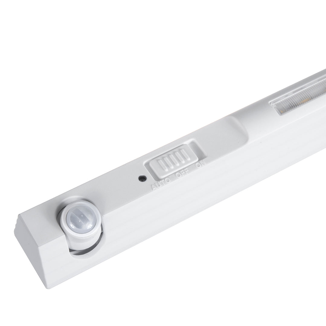 Maclean MCE235 LED Kabinettlicht mit PIR Bewegungsmelder 3m Reichweite Schranklampe Küchenlampe Kleiderschrank Beleuchtung Auto On/Off 4000K