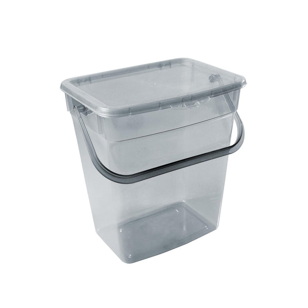 Waschpulver Aufbewahrungsbox mit Deckel Futterbehalter Behälter 10L Grau