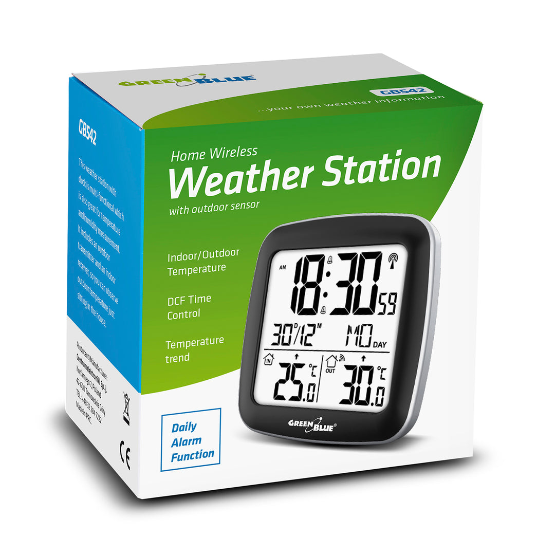 Green Blue GB542 Funkwetterstation mit Außensensor