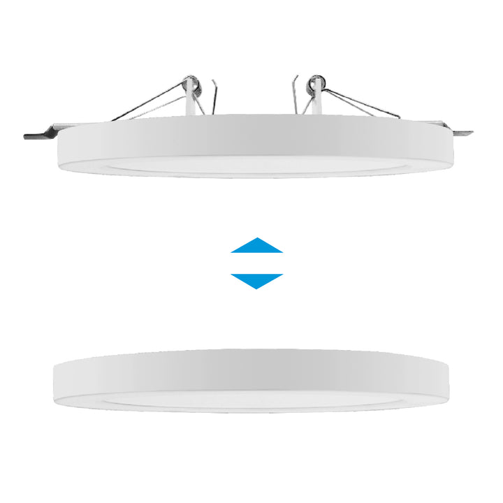 LED Panel mit Farbtemperatureinstellung WW 3000K + NW 4000K + CW 6000K Deckenlampe Super Slim Design 19mm (30W mit Mikrowellensensor)