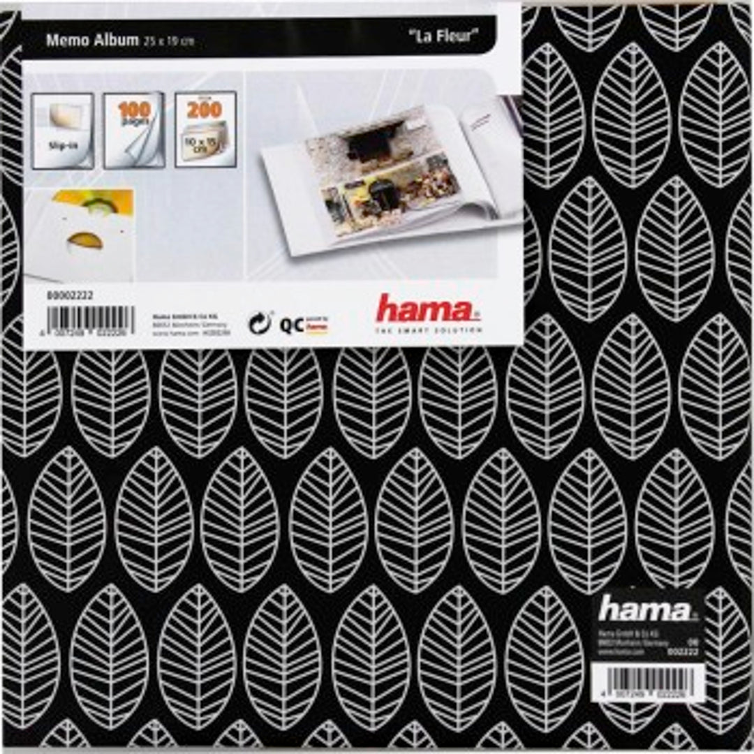 Hama La Fleur Fotoalbum 100 Seiten für Fotos 10x15cm