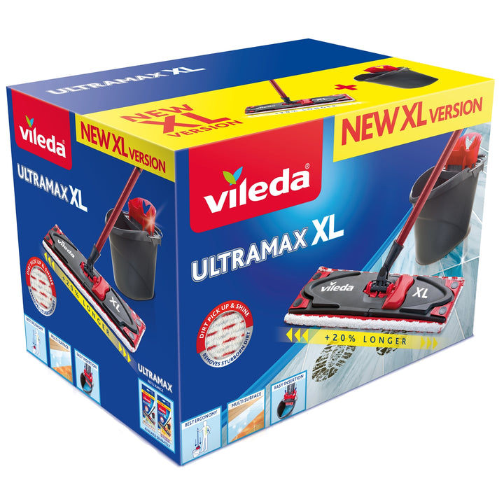 VILEDA ULTRAMAX  BOX XL 42CM Bodenwischer   Mopp mit Stange und Eimer