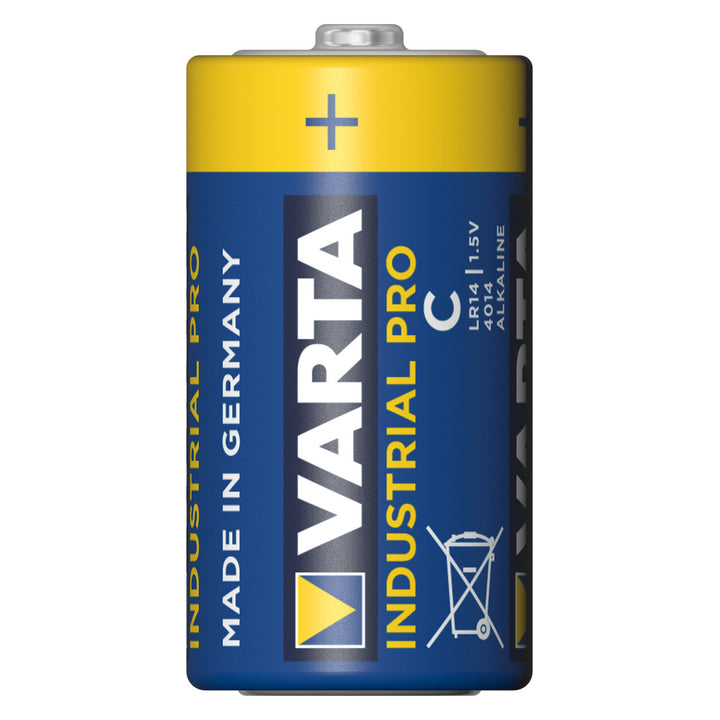 20x Varta Industrial R14/C Alkalibatterien Folie Set