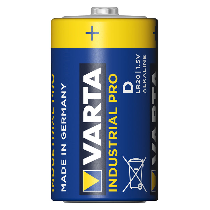 20x Varta Industrial R20/D Alkalibatterien Folie Set