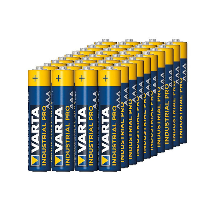40x Alkalibatterie Varta Industrial LR03/AAA Folie