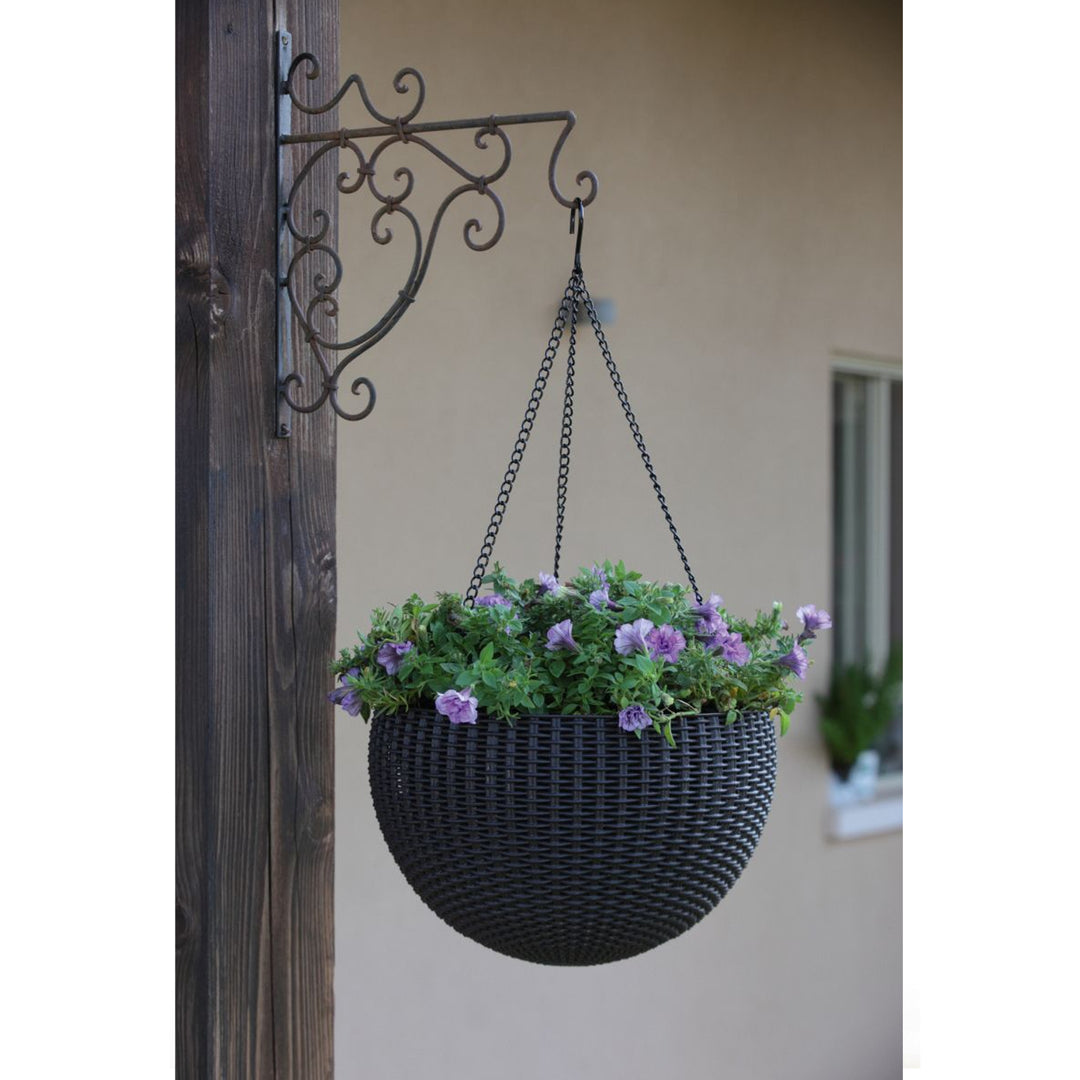 CURVER OUTDOOR Keter Sphere Planter braun in Rattanoptik