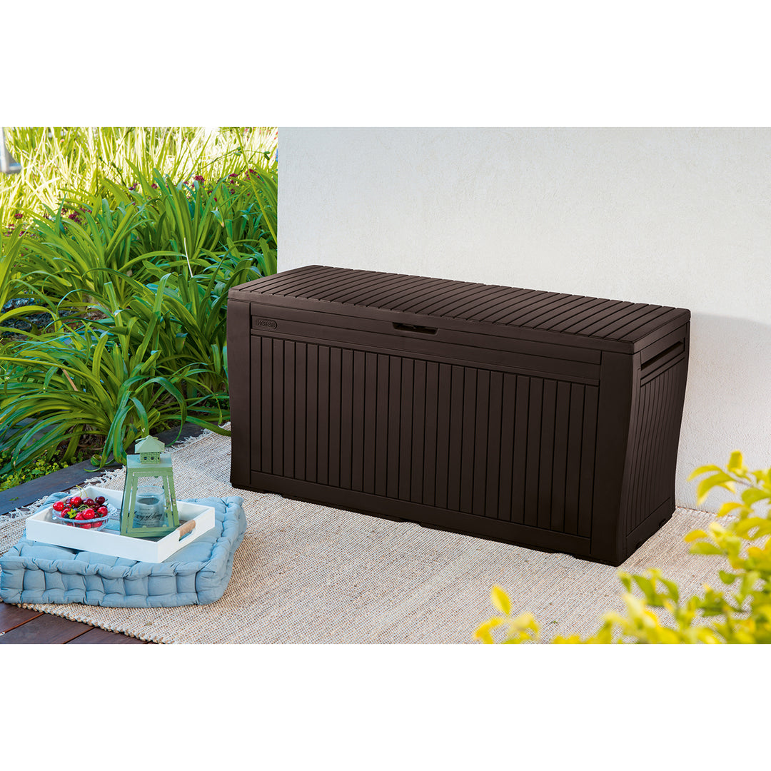 Keter Comfy 270L multifunktionelle Auflagenbox und Sitzmöglichkeit