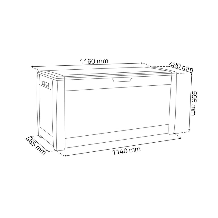 GARTENBOX 310L BOXE RATO UMBRA PROSPERPLAST