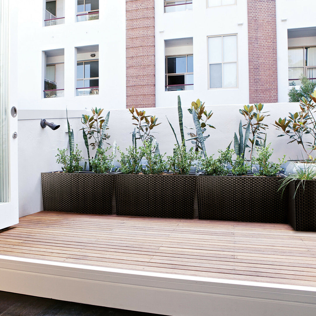 Blumentopf Topf Prosperplast Rattan Style DRTC500 Rato Case