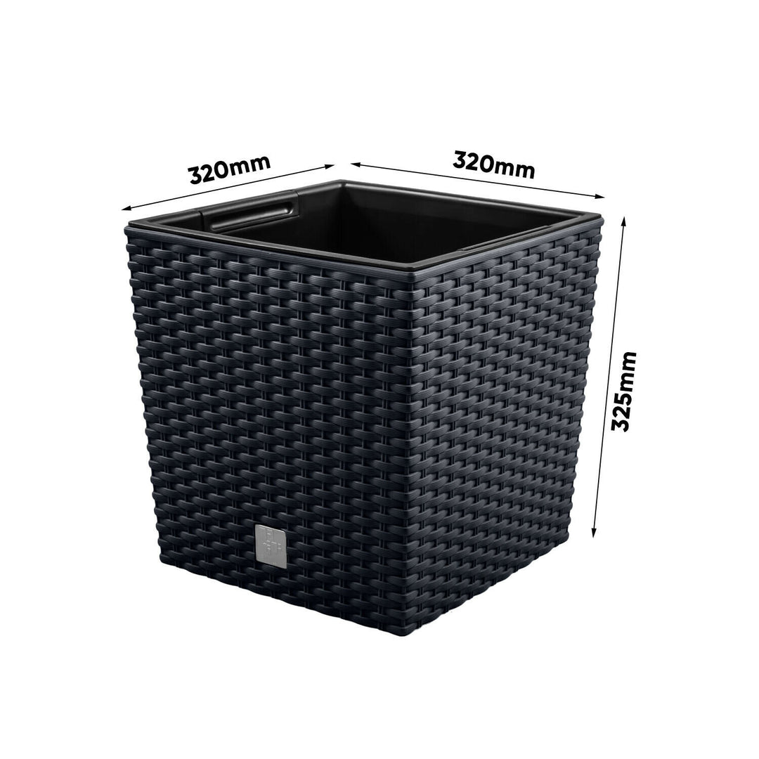 Blumentopf Topf für Blumen  RATO LOW DRTS325L 32x32x32,5 cm anthrazit