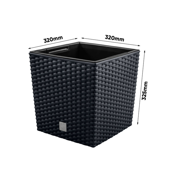Blumentopf Topf für Blumen  RATO LOW DRTS325L 32x32x32,5 cm anthrazit