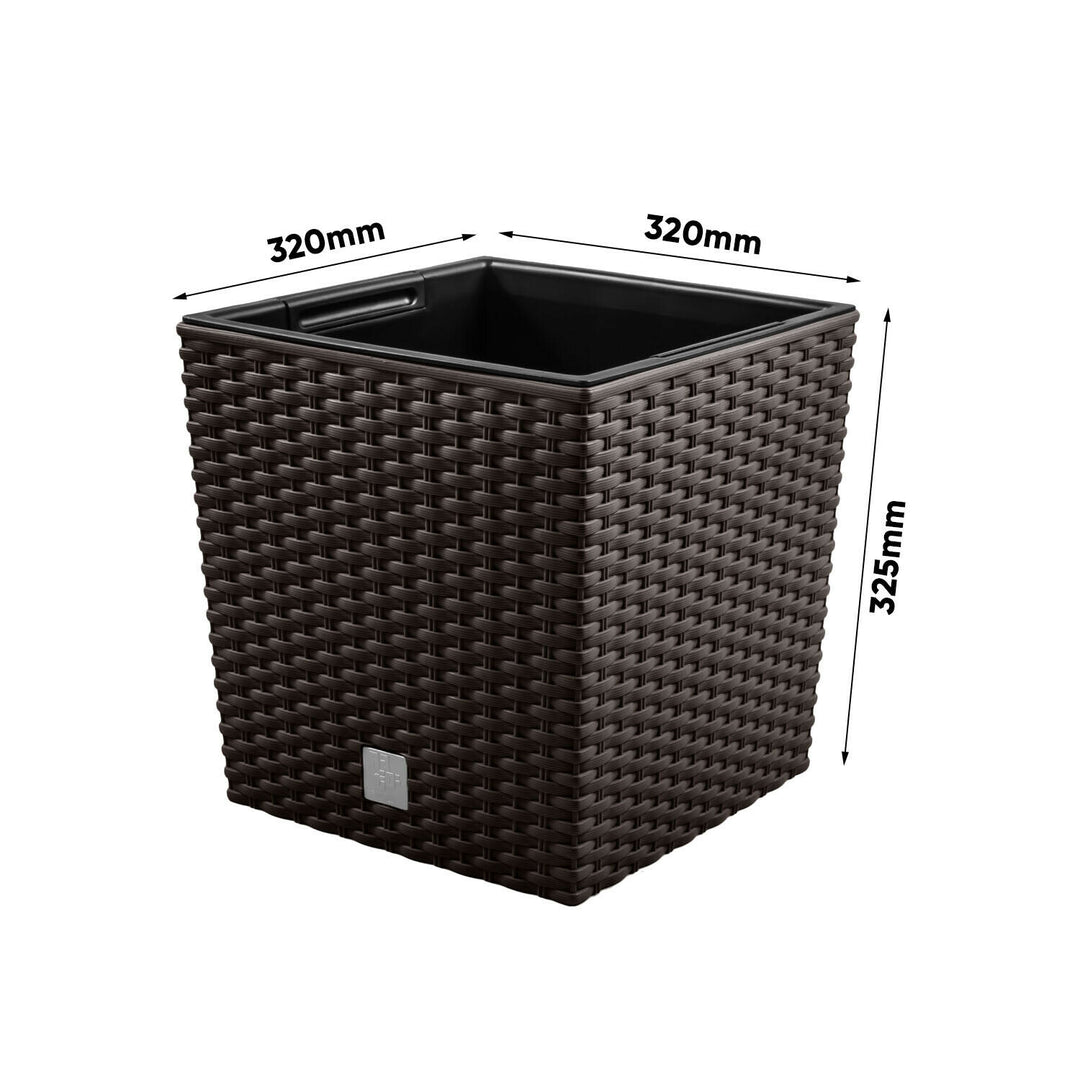 Blumentopf mit Prosperplast Rato Low DRTS325L 440U Umbra