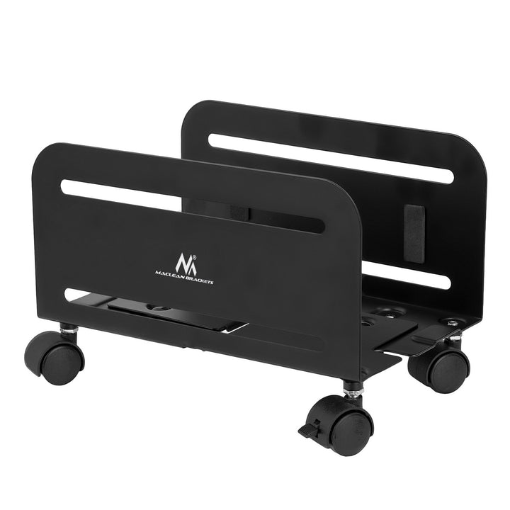 Universal Computer Ständer mit Rollen Mobiler CPU-Ständer Computerwagen bis 10kg Rollwagen PC Desktop