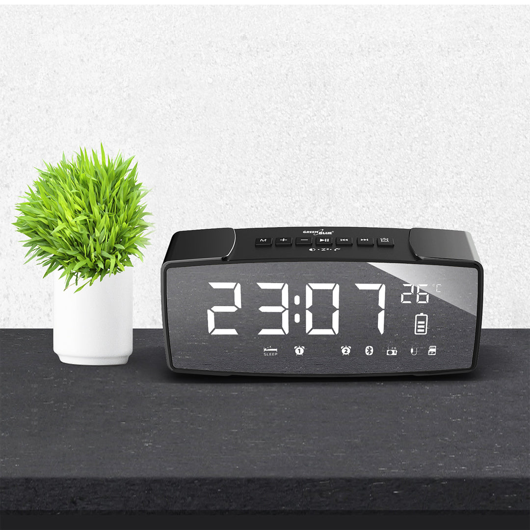 GreenBlue GB200 mit Spiegelbildschirm Display AUX-IN SD-Kartenleser