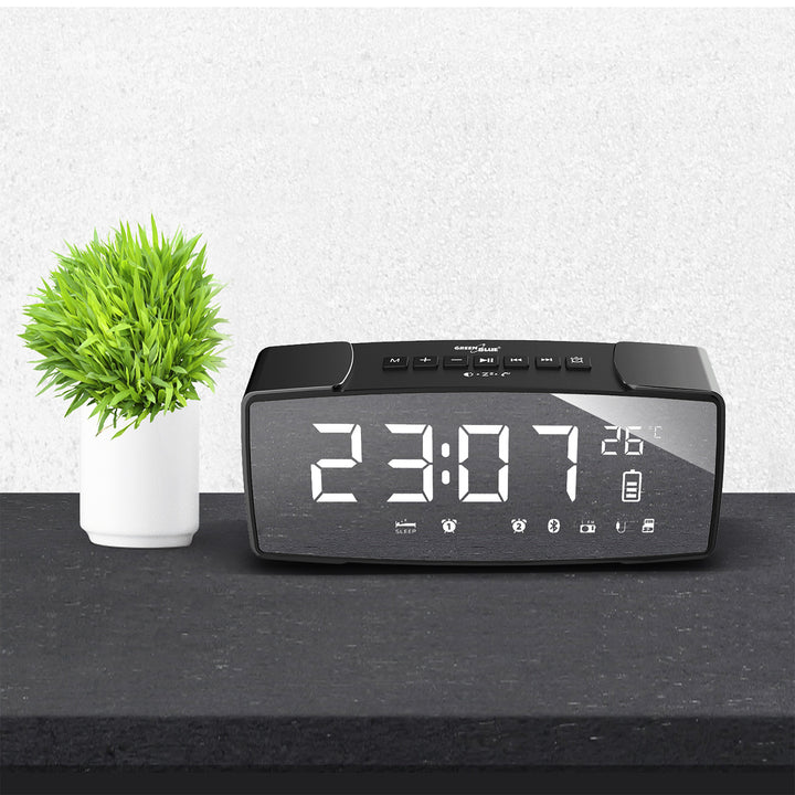 GreenBlue GB200 mit Spiegelbildschirm Display AUX-IN SD-Kartenleser