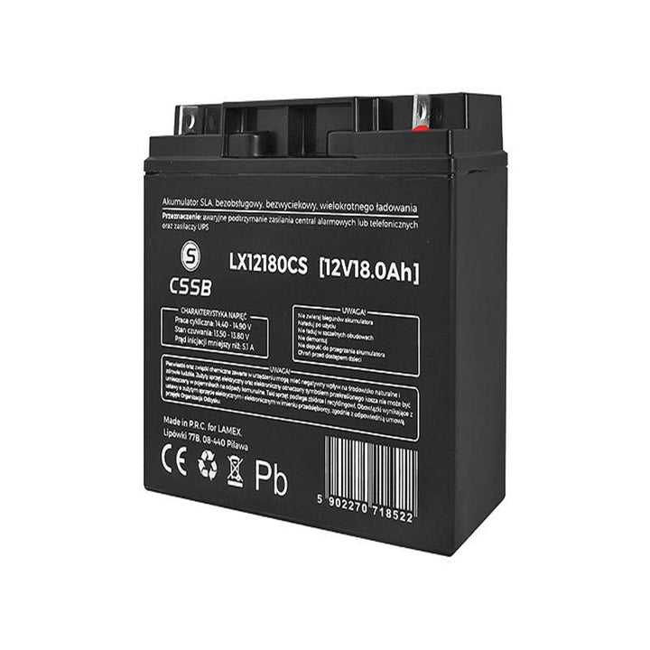 Lamex LX12180 CSSB Elektrolyt Gelakkumulator 12V18.0Ah