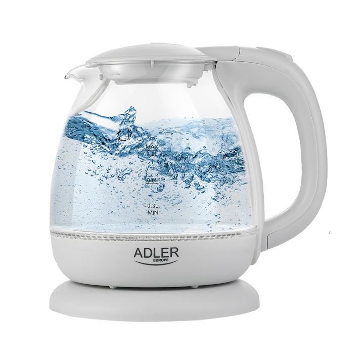 Elektrische LED beleuchteter  Wasserkocher 1.0L Adler AD 1283G
