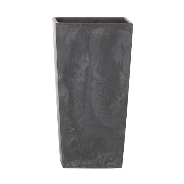 Urbi Square Effect Blumentopf Pflanzkübel Beton-Design 2in1 inkl. Pflanztopf Kunststoff (195mm, Anthrazit)