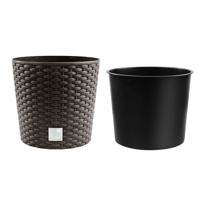 Blumentopf mit Einsatz Prosperplast Rato Round DRTUS250L-440U - Farbe umber