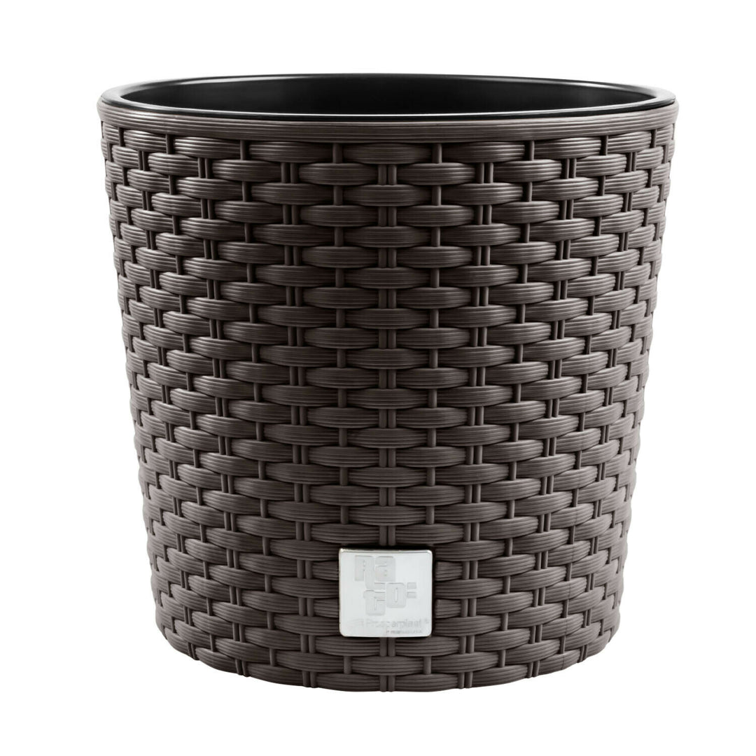 Blumentopf mit Einsatz Prosperplast Rato Round DRTUS250L-440U - Farbe umber