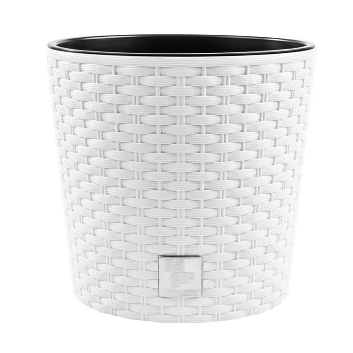 Prosperplast DRTUS250L Rato Round mit Innentopf Blumenkübel 9L Weiß