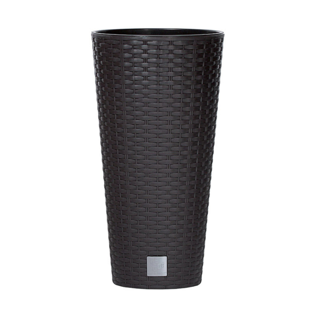 Blumentopf mit einem Beitrag Rato Tubus DRTUS250 umber Rattan Nachahmung