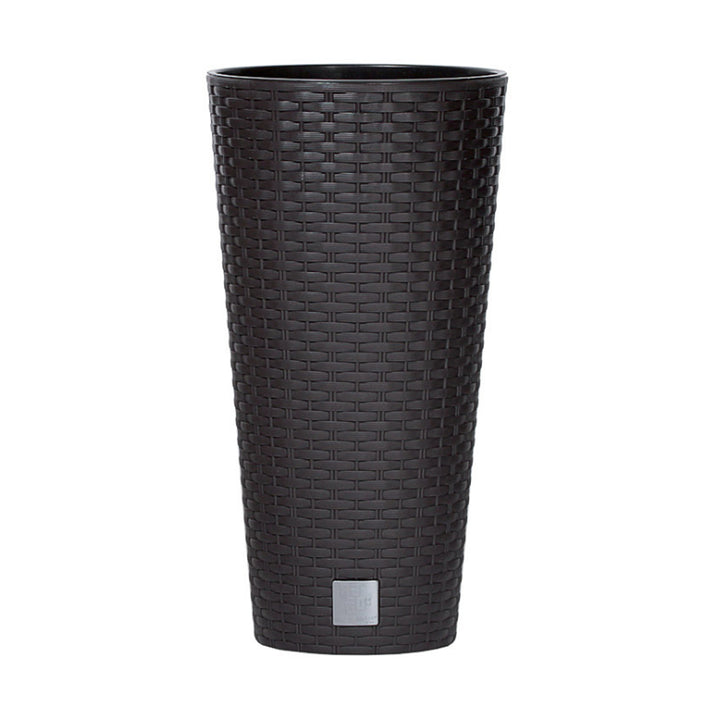 Blumentopf mit einem Beitrag Rato Tubus DRTUS250 umber Rattan Nachahmung