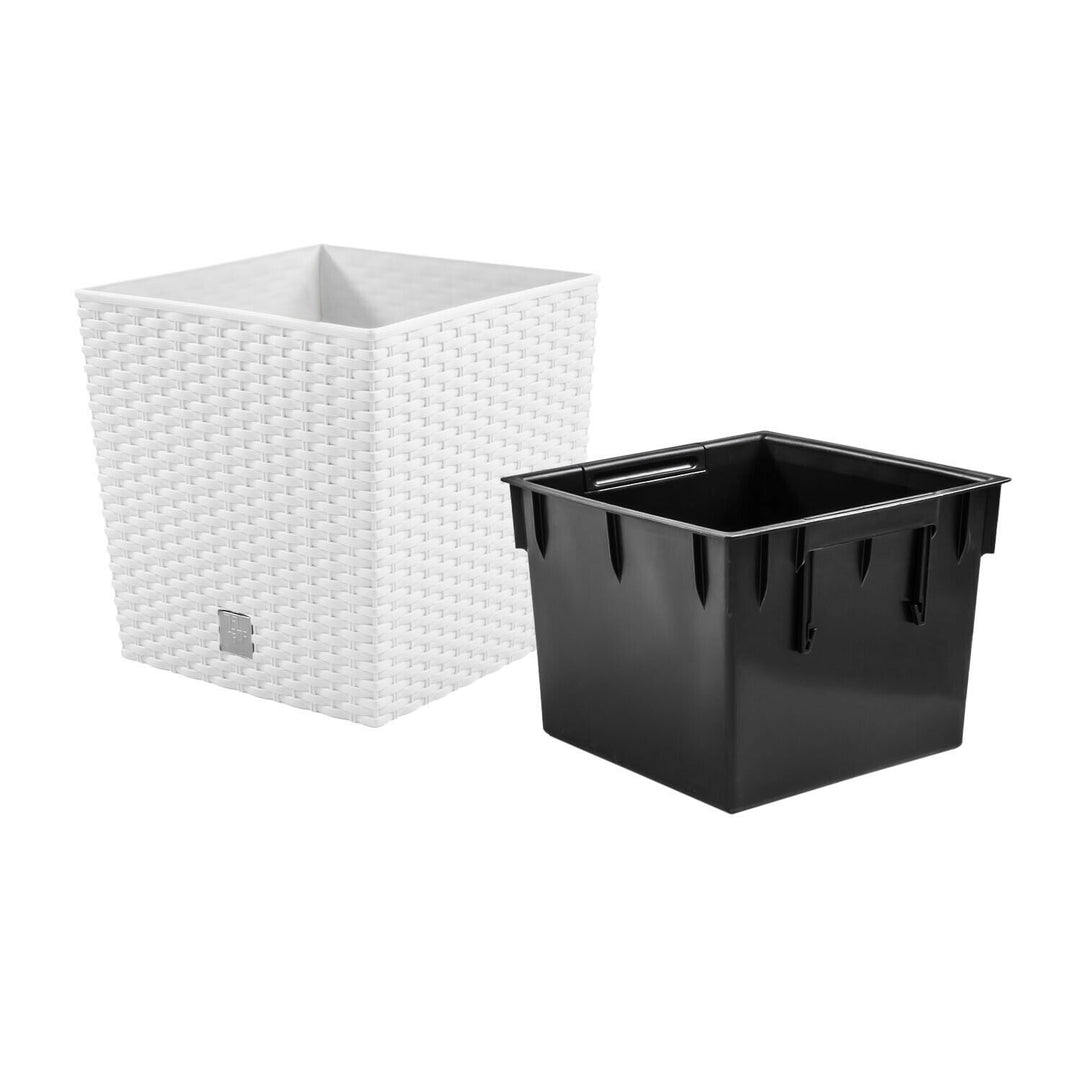 Blumentopf mit einem Beitrag Rato Low DRTS325L-S449 - in weiß