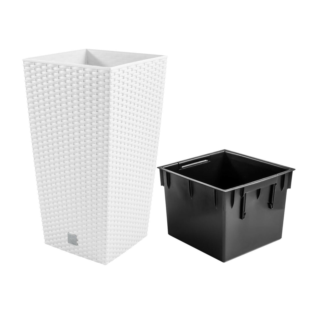 Blumentopf mit Beitrag Rato Square DRTS265-S449 - weiß