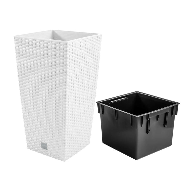 Blumentopf mit Beitrag Rato Square DRTS265-S449 - weiß