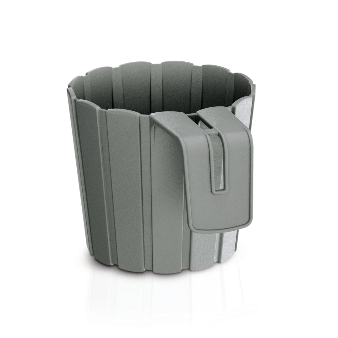 Boardee Hook Balkonblumentopf Balkonkasten Blumentopf Pflanzkübel (144x212x130mm, Grau)