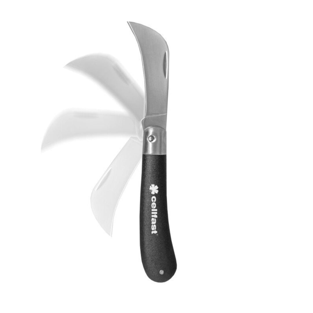 Cellfast Edelstahl Gartenmesser Gartenhippe Gärtnermesser