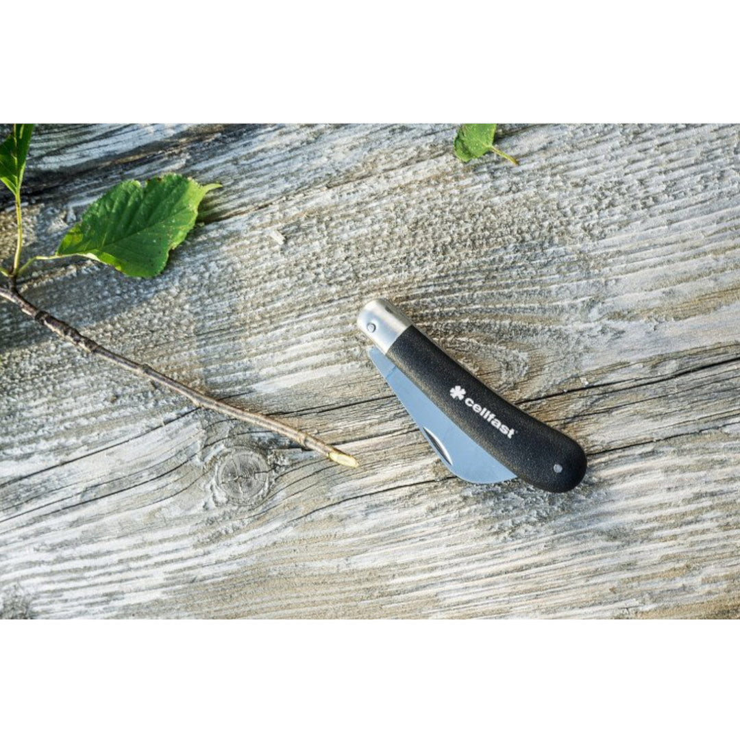 Cellfast Edelstahl Gartenmesser Gartenhippe Gärtnermesser