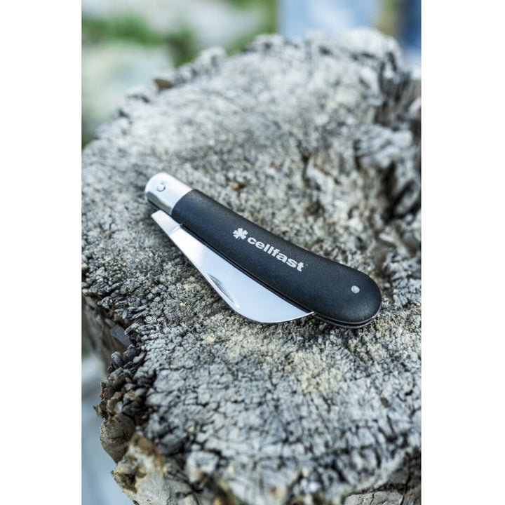 Cellfast Edelstahl Gartenmesser Gartenhippe Gärtnermesser