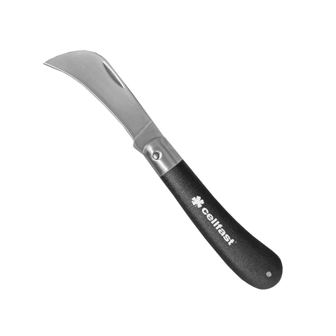 Cellfast Edelstahl Gartenmesser Gartenhippe Gärtnermesser
