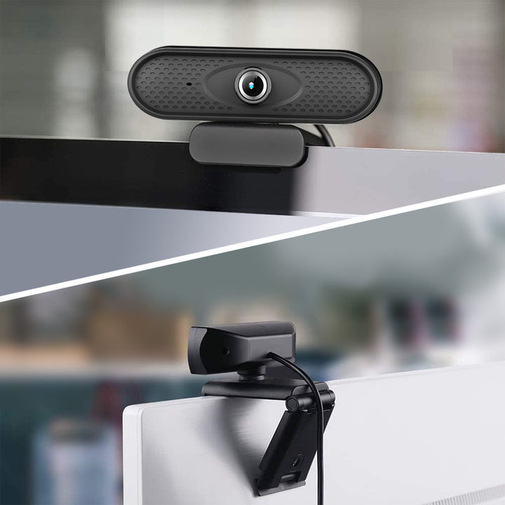 USB Webcam mit Mikrofon und Befestigungsclip Full HD 1080P Computer Kamera PC Home-Office 30fps 1,7m Kabel