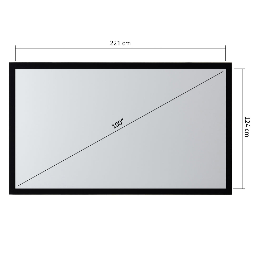 Rahmenprojektionswand 100" (16:9) Maclean MC-921 Sichtbereich: 221 x 124 cm