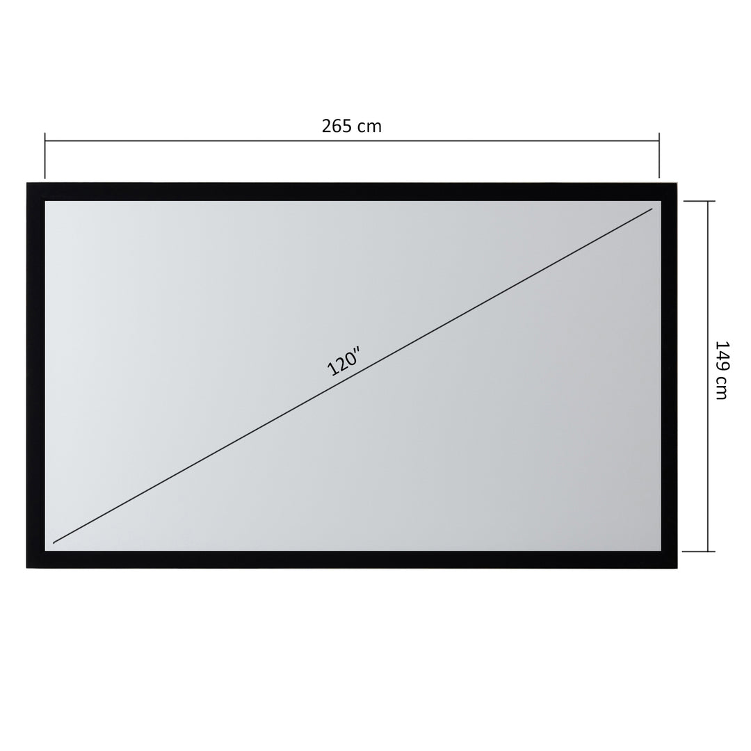 Rahmenprojektionswand 120" (16:9) Maclean MC-922 Sichtbereich: 265 x 149 cm